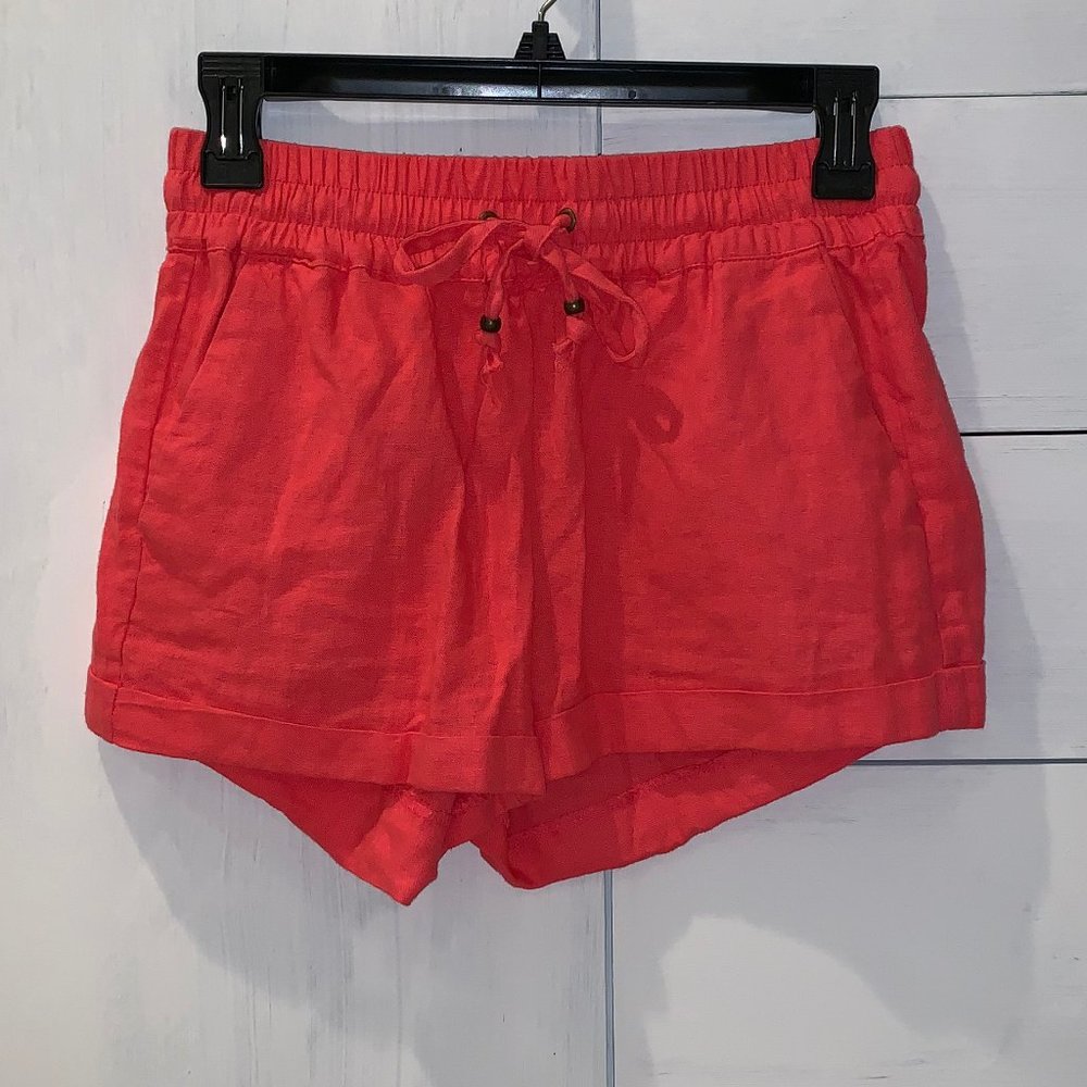 Hot pink cargo shorts
